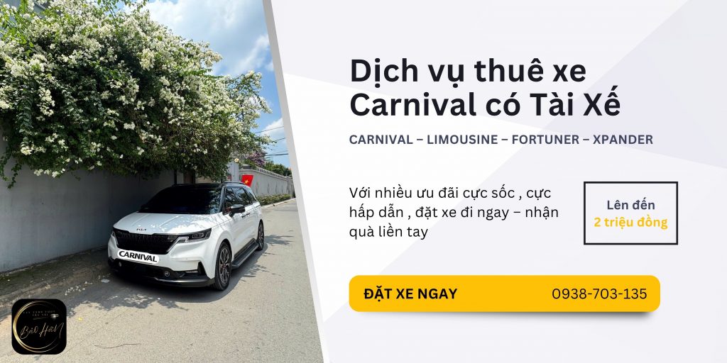 Giá Thuê Xe Kia Carnival TPHCM 2026 | Mới Nhất – Có Tài Xế